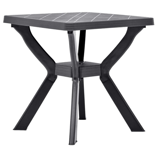 vidaXL Bistro Table Anthracite 70x70x72 cm Plastic