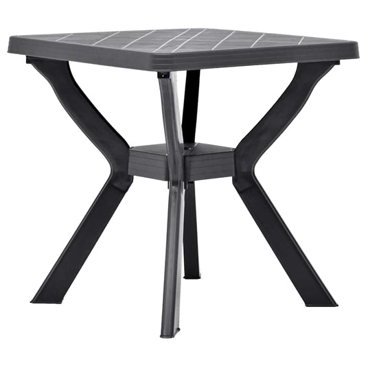 48801 vidaXL Bistro Table Anthracite 70x70x72 cm Plastic