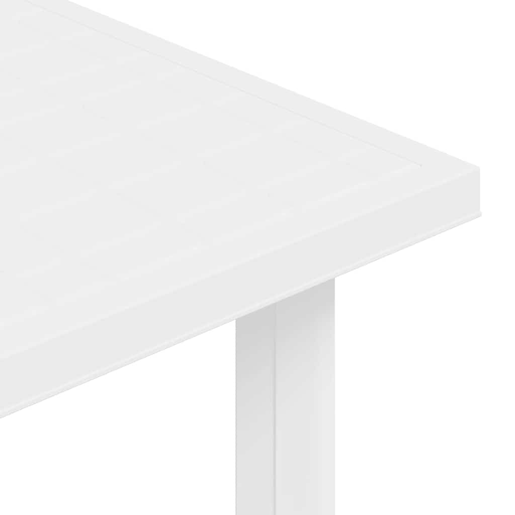 48802 vidaXL Garden Table White 80x75x72 cm Plastic