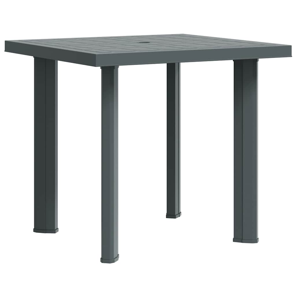 48803 vidaXL Garden Table Green 80x75x72 cm Plastic