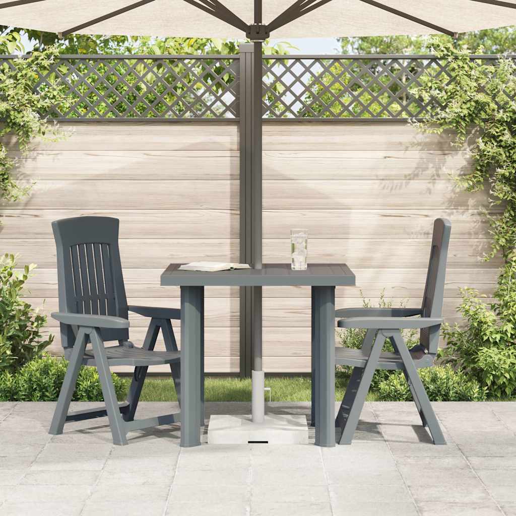 48803 vidaXL Garden Table Green 80x75x72 cm Plastic