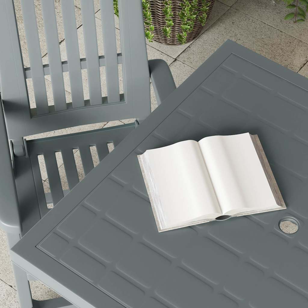 48803 vidaXL Garden Table Green 80x75x72 cm Plastic