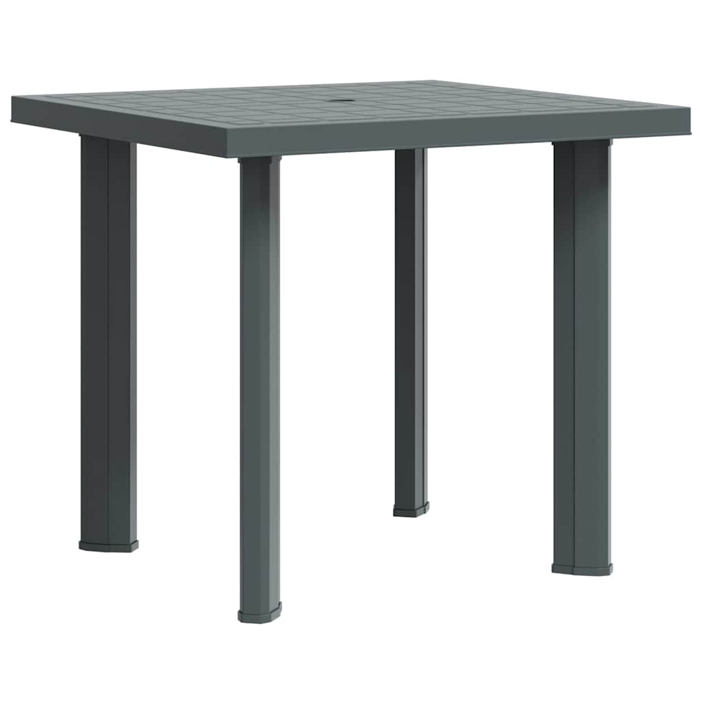 48803 vidaXL Garden Table Green 80x75x72 cm Plastic