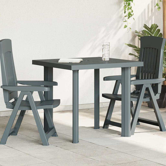 48803 vidaXL Garden Table Green 80x75x72 cm Plastic
