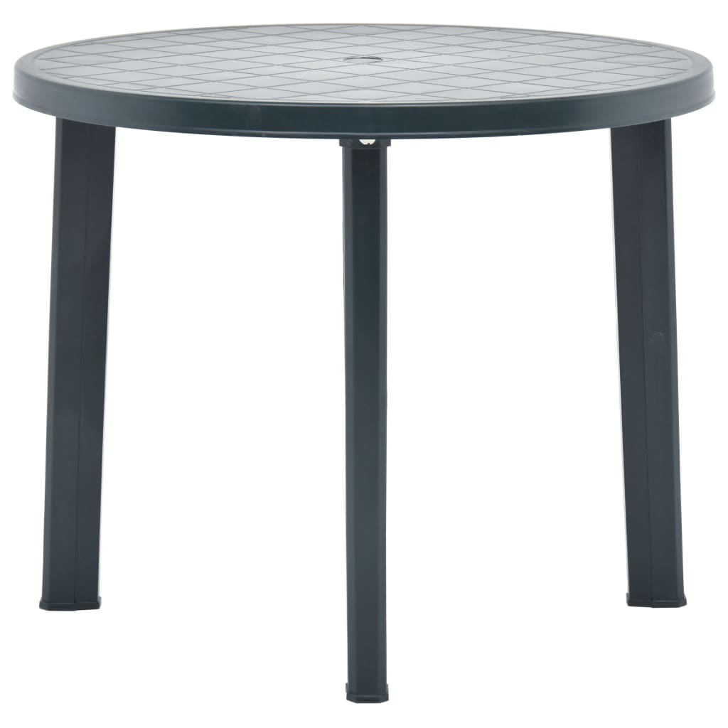 48806 vidaXL Garden Table Green 89 cm Plastic