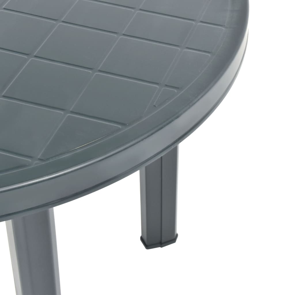 48806 vidaXL Garden Table Green 89 cm Plastic