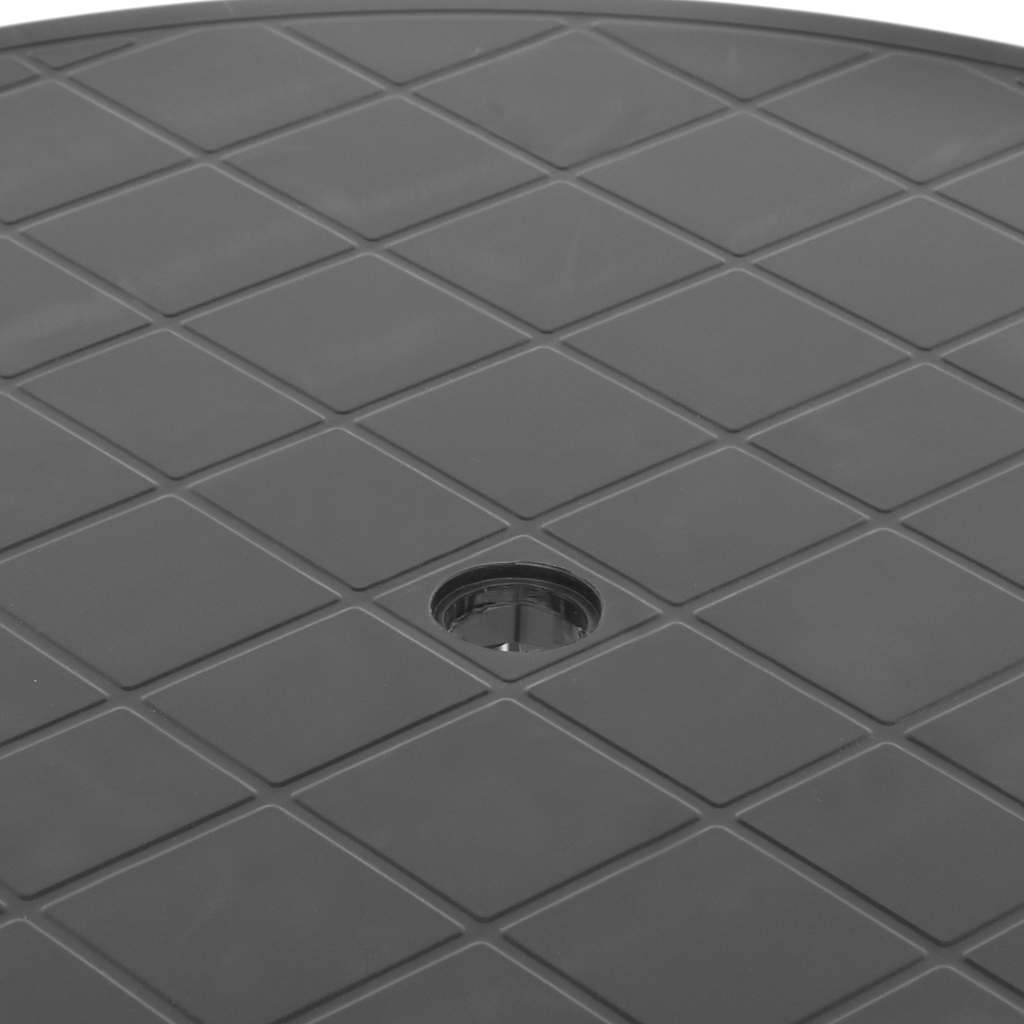 48807 vidaXL Garden Table Anthracite 89 cm Plastic