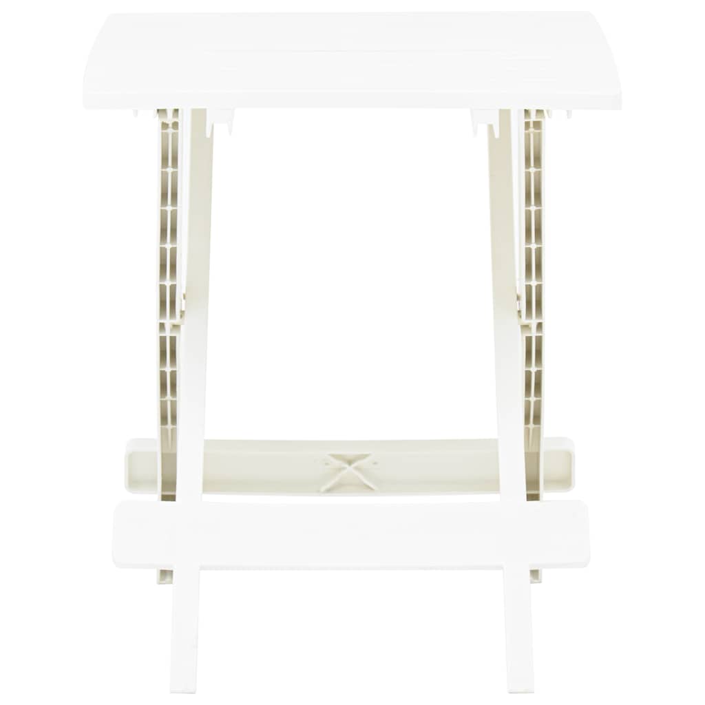 Folding Garden Table White 45x43x50 cm Plastic