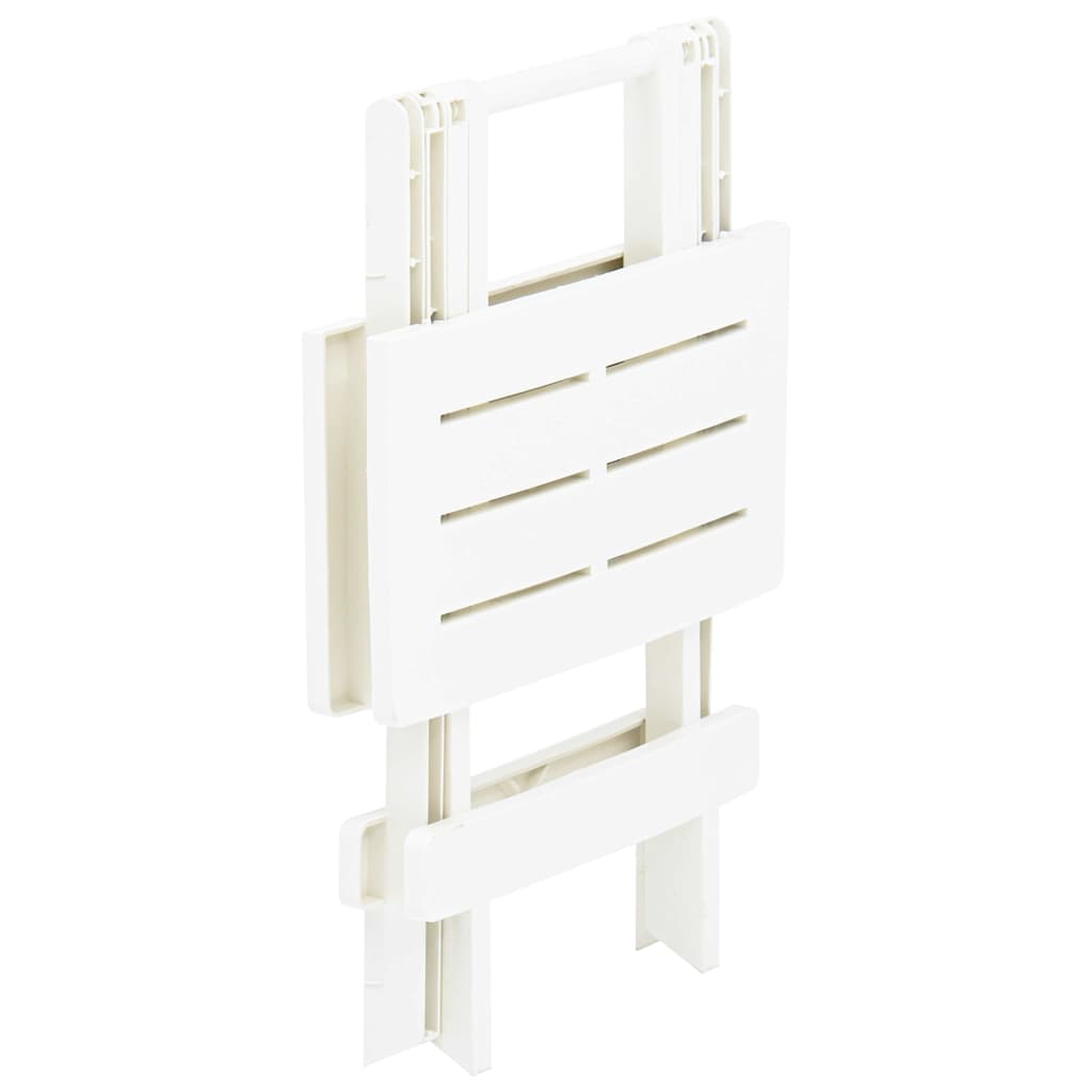 Folding Garden Table White 45x43x50 cm Plastic