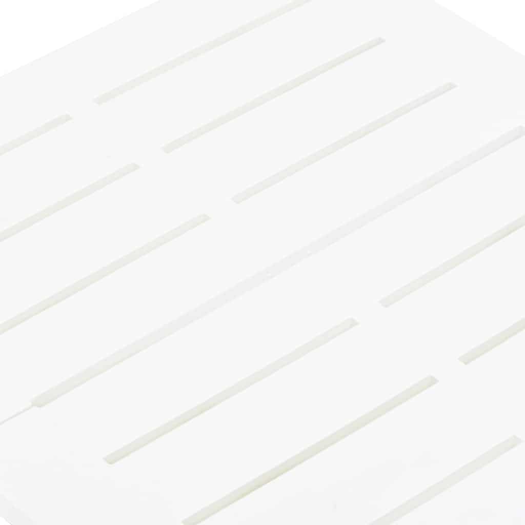 Folding Garden Table White 45x43x50 cm Plastic