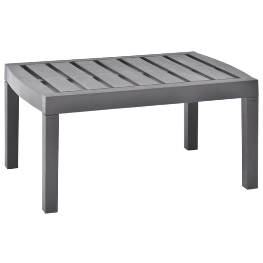 48816 vidaXL Garden Table Mocha 78x55x38 cm Plastic