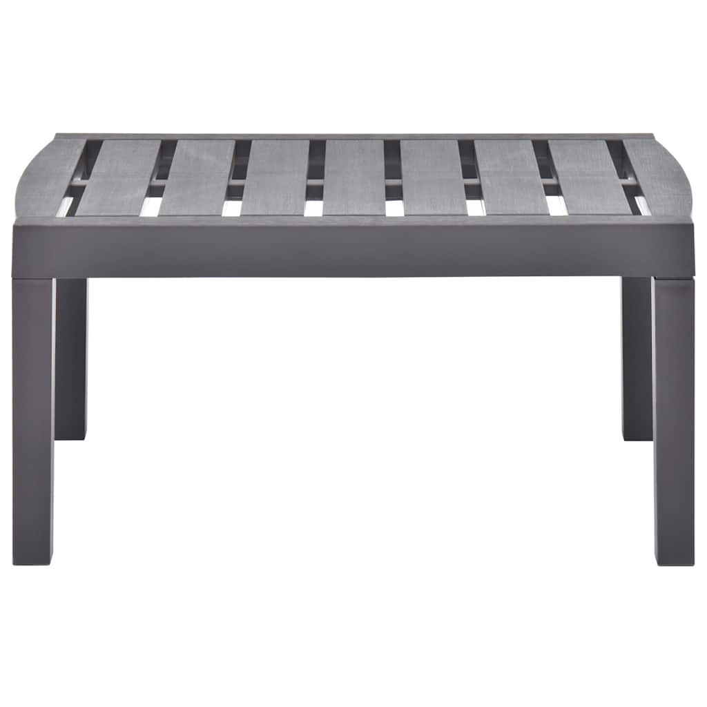 48816 vidaXL Garden Table Mocha 78x55x38 cm Plastic