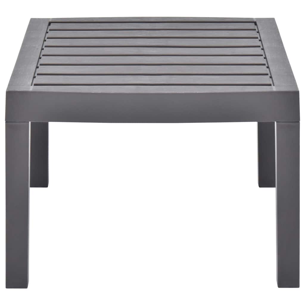 48816 vidaXL Garden Table Mocha 78x55x38 cm Plastic