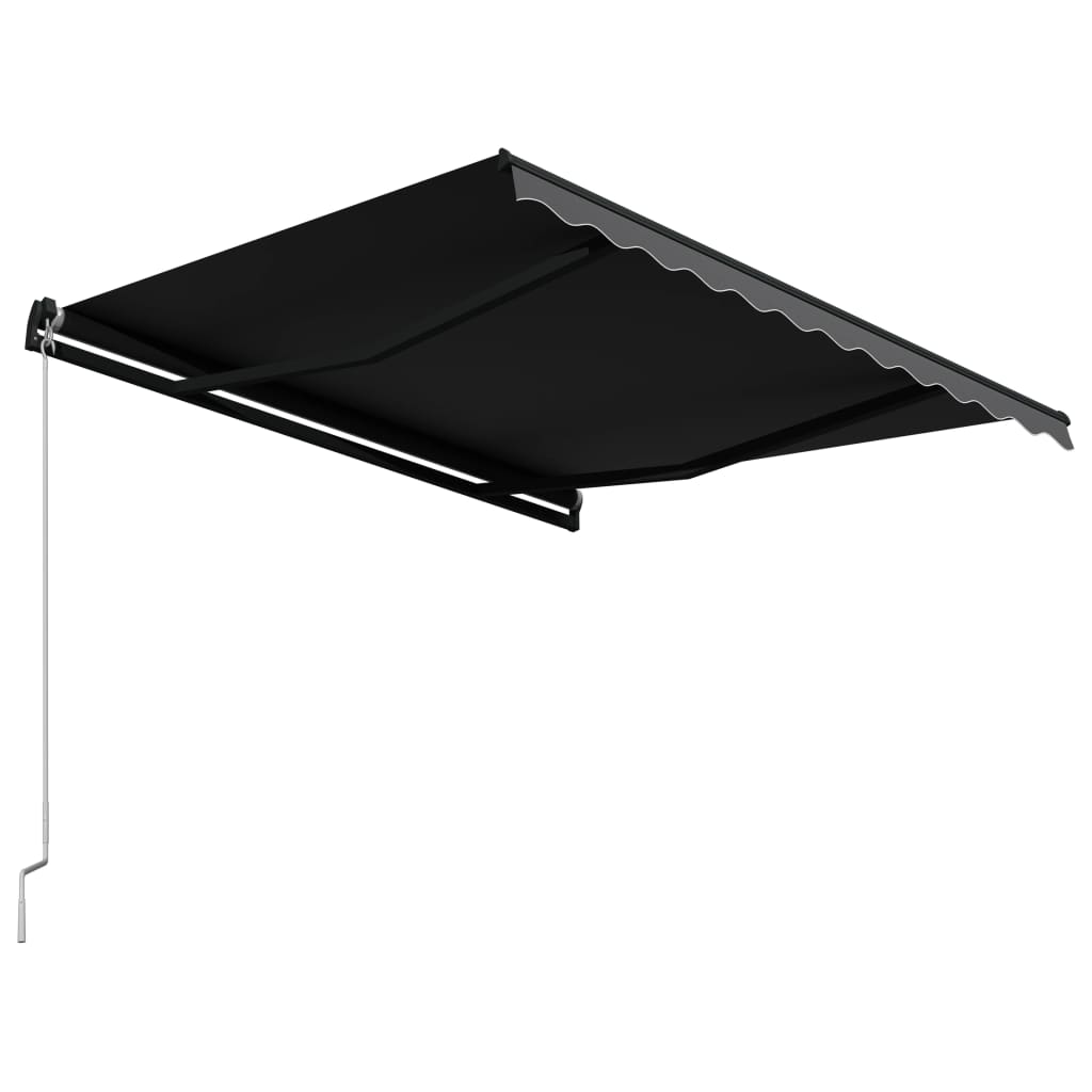 vidaXL Manual Retractable Awning 300x250 cm Anthracite