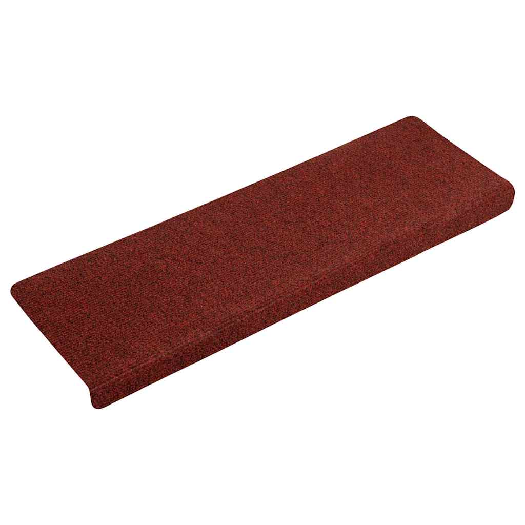Stair Mats Self-adhesive 15 pcs 65x21x4 cm Bordeaux Red