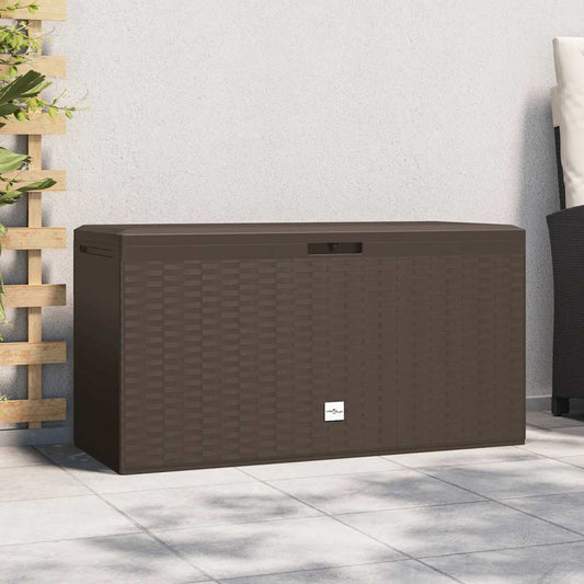 Garden Storage Box Brown 114x47x60 cm