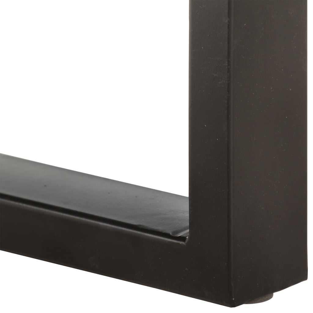 vidaXL Bench 110 cm Solid Reclaimed Wood and Steel