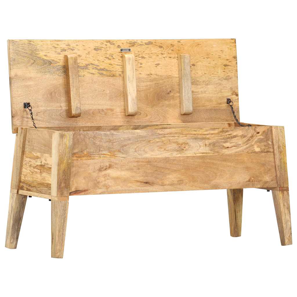 286462 vidaXL Storage Box 99x35x48 cm Solid Mango Wood