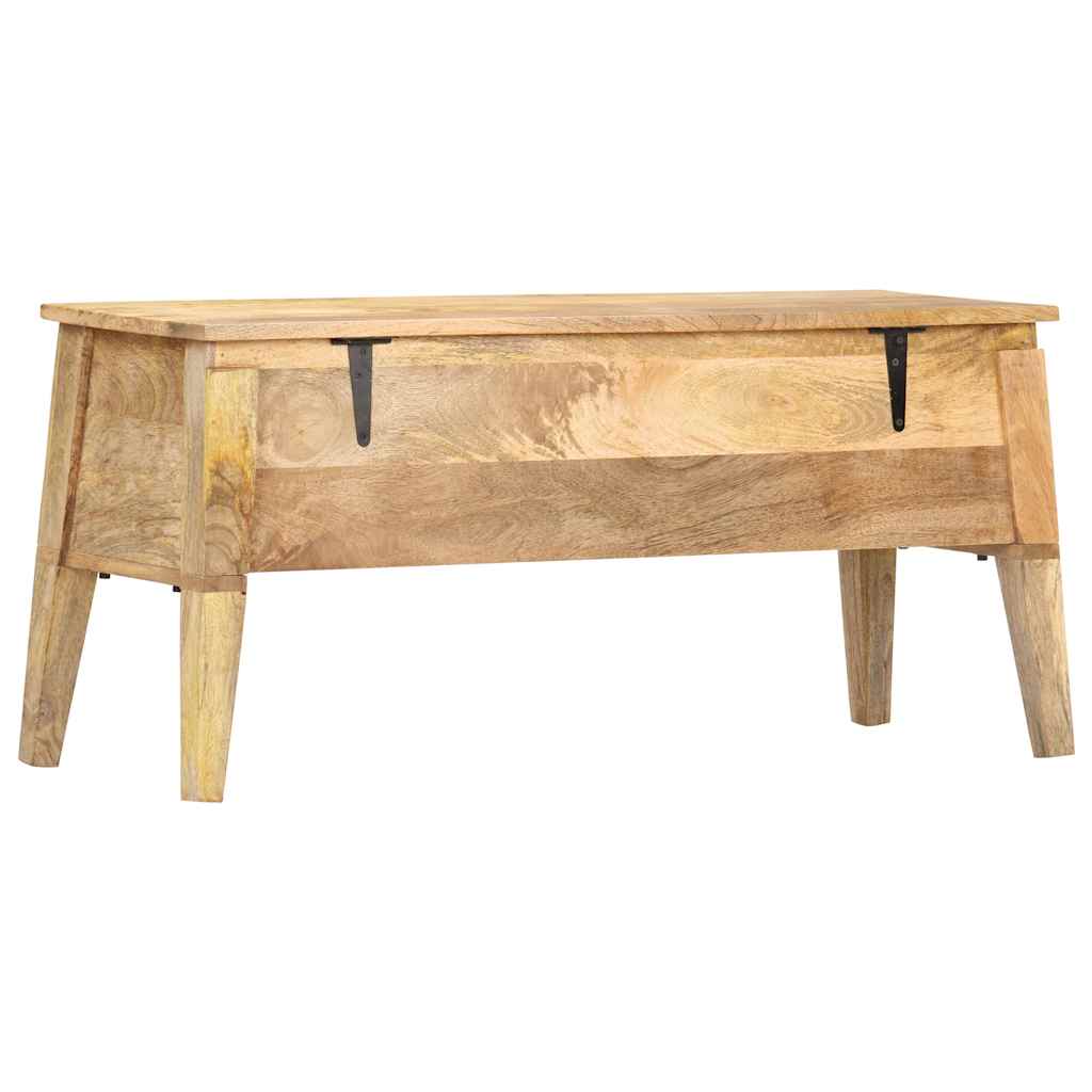 286462 vidaXL Storage Box 99x35x48 cm Solid Mango Wood