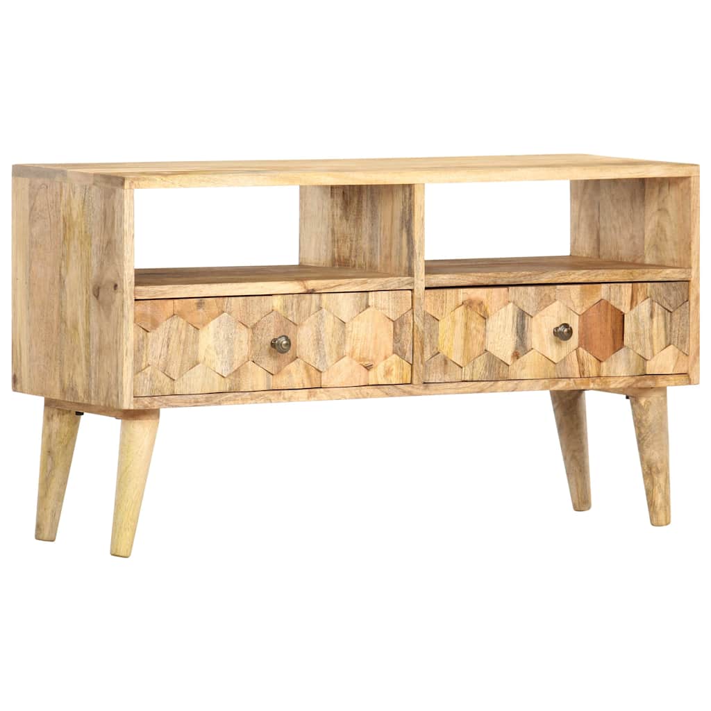 286463 vidaXL TV Cabinet 90x30x50 cm Solid Mango Wood