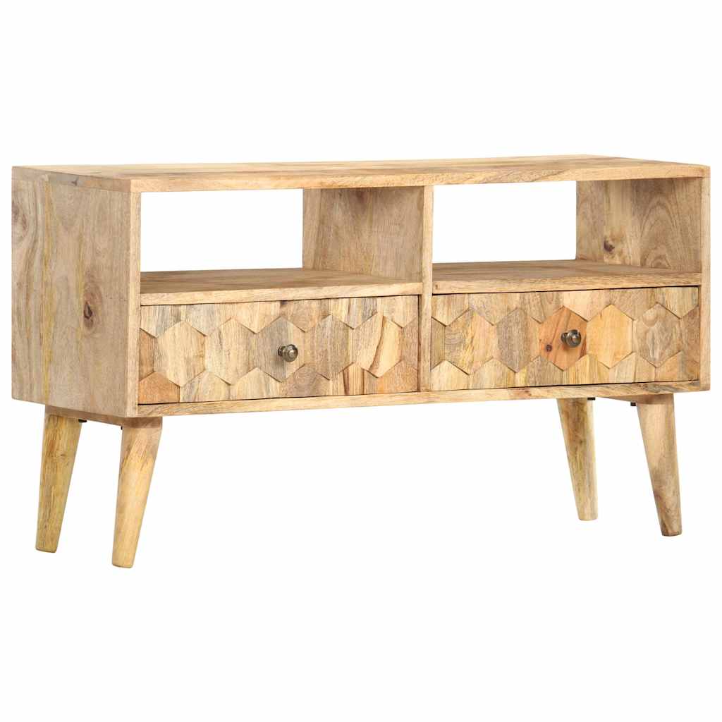 286463 vidaXL TV Cabinet 90x30x50 cm Solid Mango Wood