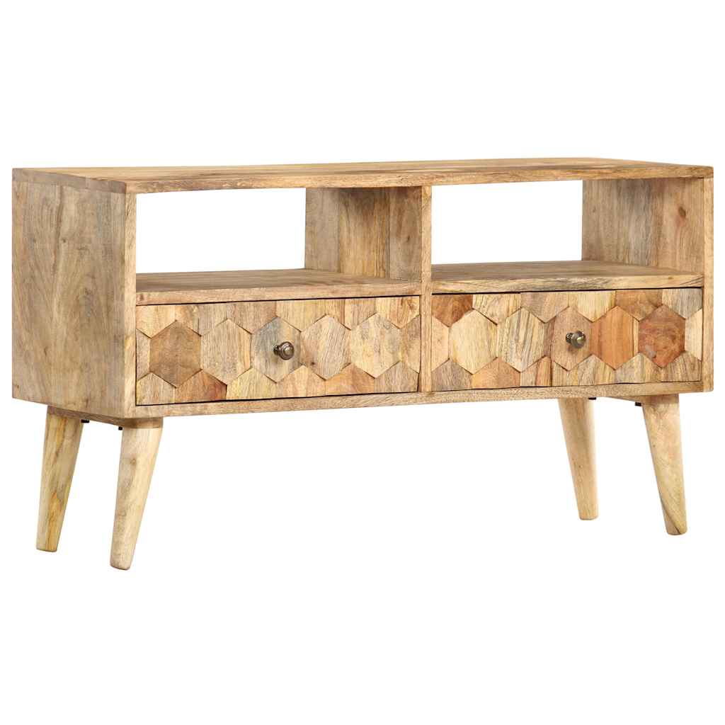 286463 vidaXL TV Cabinet 90x30x50 cm Solid Mango Wood