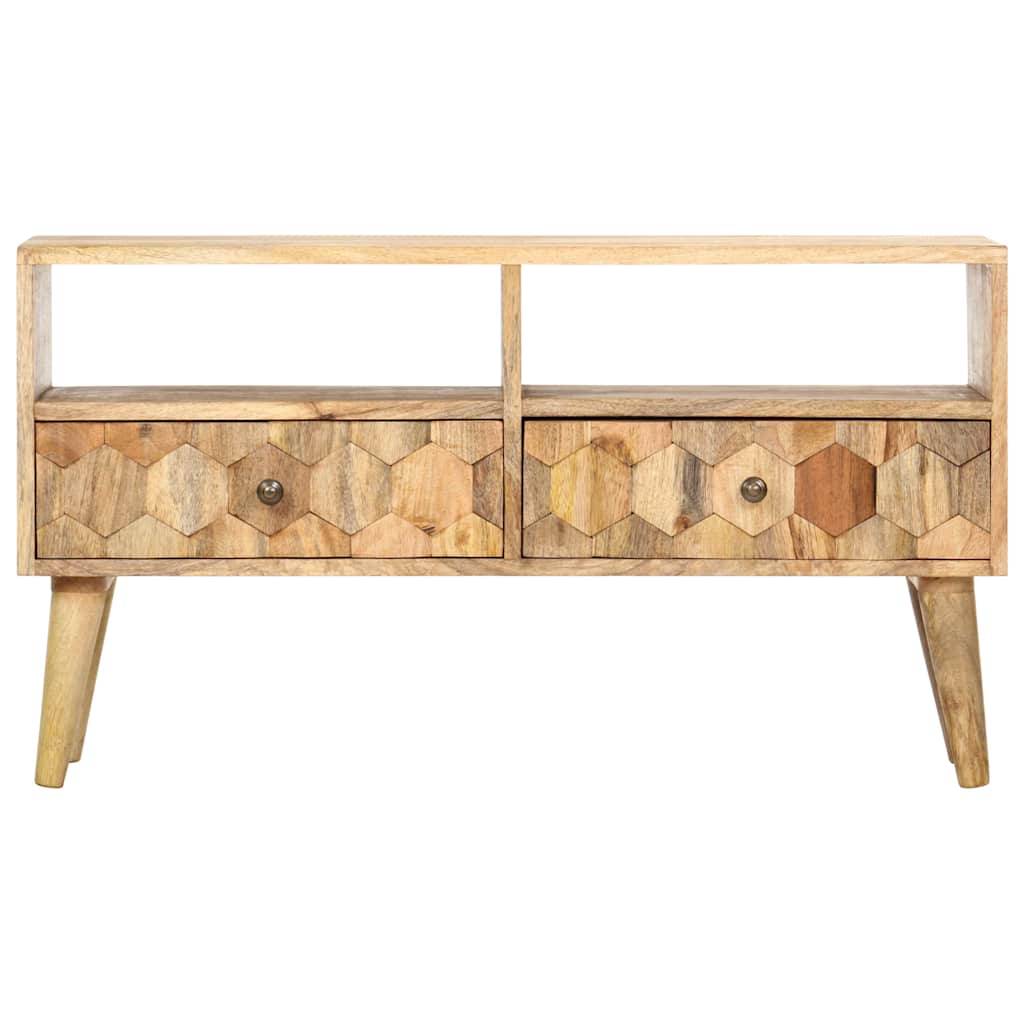 286463 vidaXL TV Cabinet 90x30x50 cm Solid Mango Wood