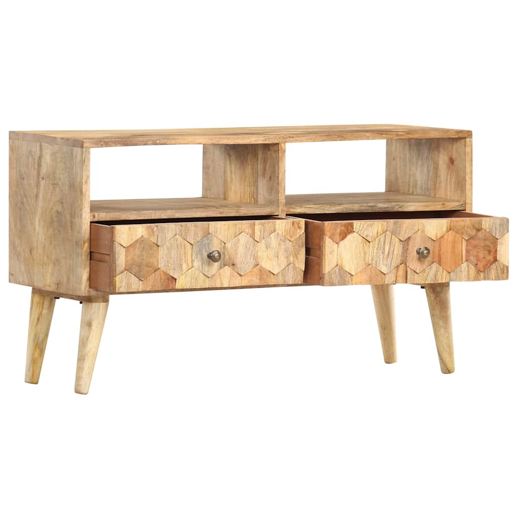 286463 vidaXL TV Cabinet 90x30x50 cm Solid Mango Wood