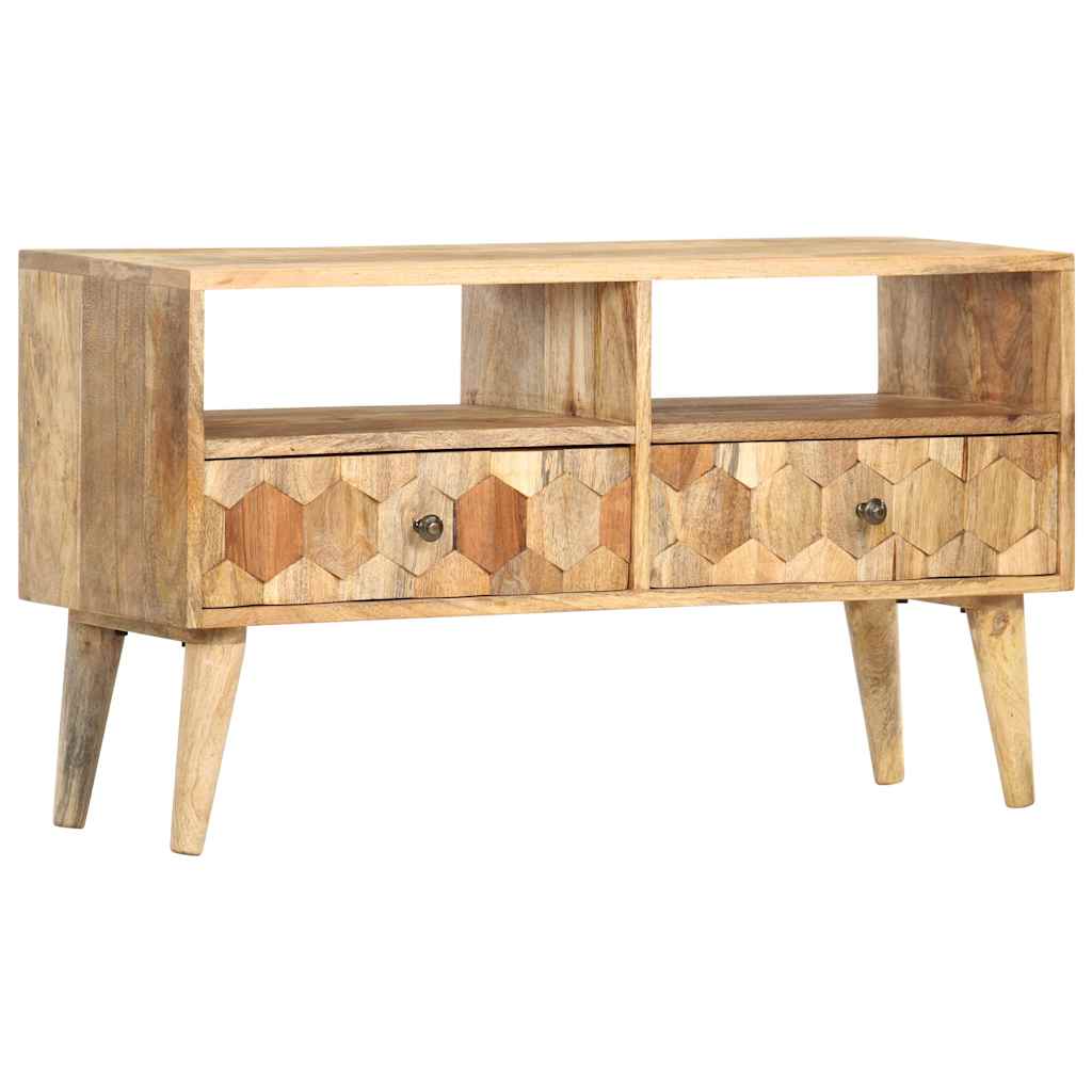 286463 vidaXL TV Cabinet 90x30x50 cm Solid Mango Wood