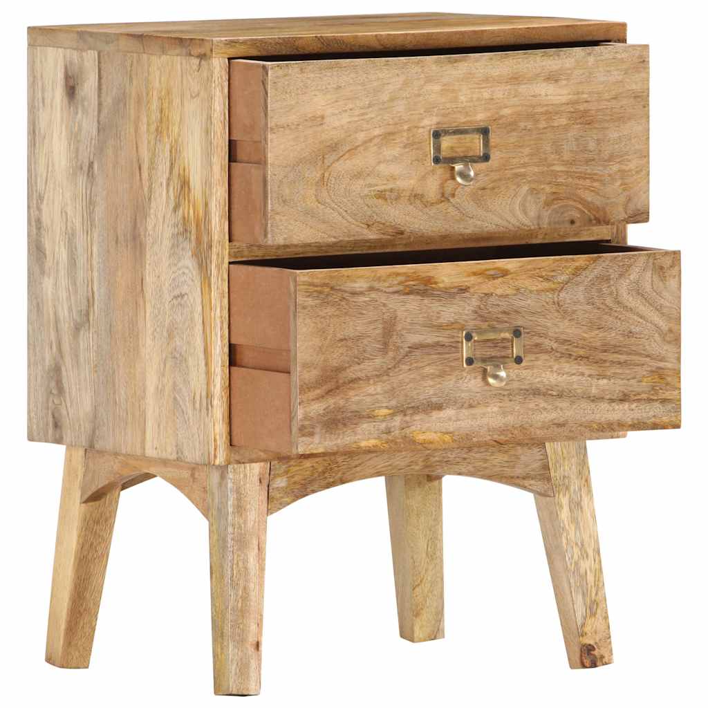 286464 vidaXL Bedside Cabinet 40x35x55 cm Solid Mango Wood
