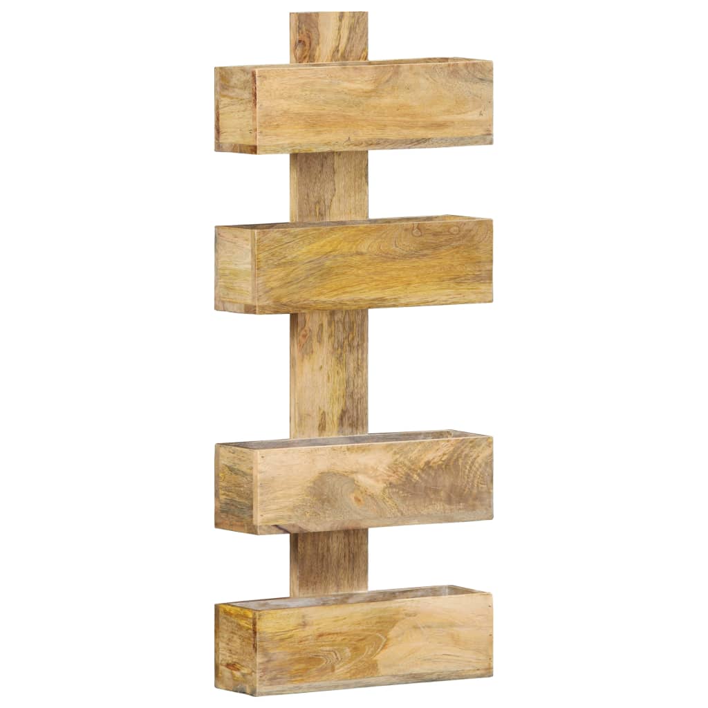 vidaXL Magazine Wall Rack 30x11x72 cm Solid Mango Wood