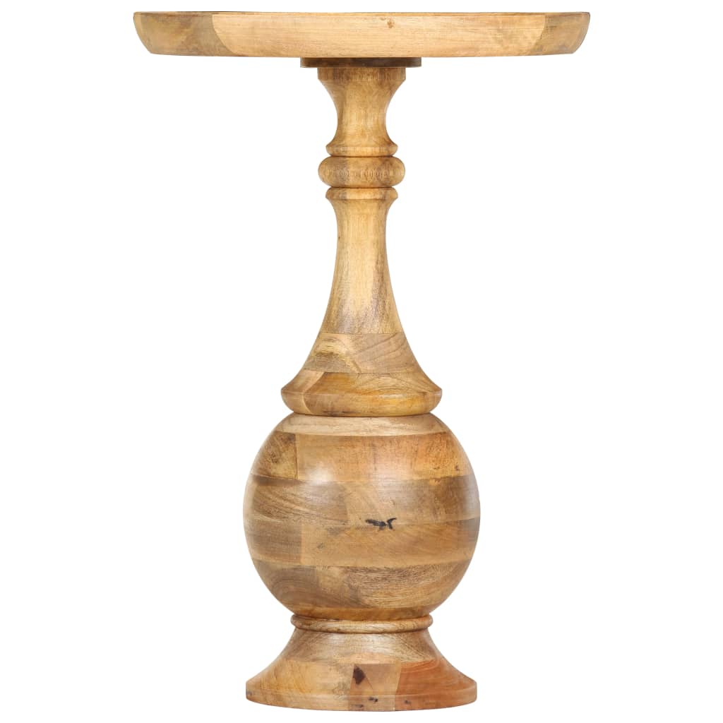 Round Side Table 43x43x66 cm Solid Mango Wood