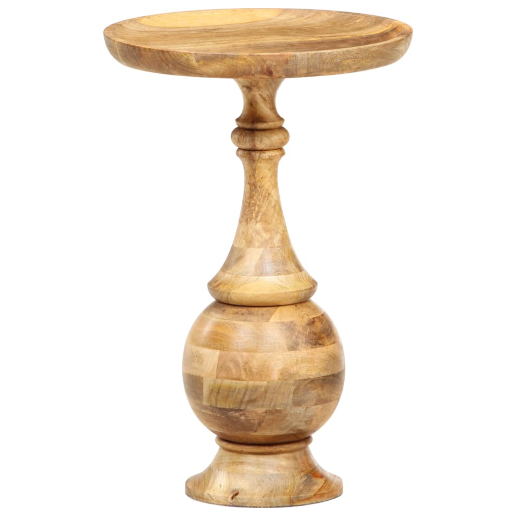 Round Side Table 43x43x66 cm Solid Mango Wood