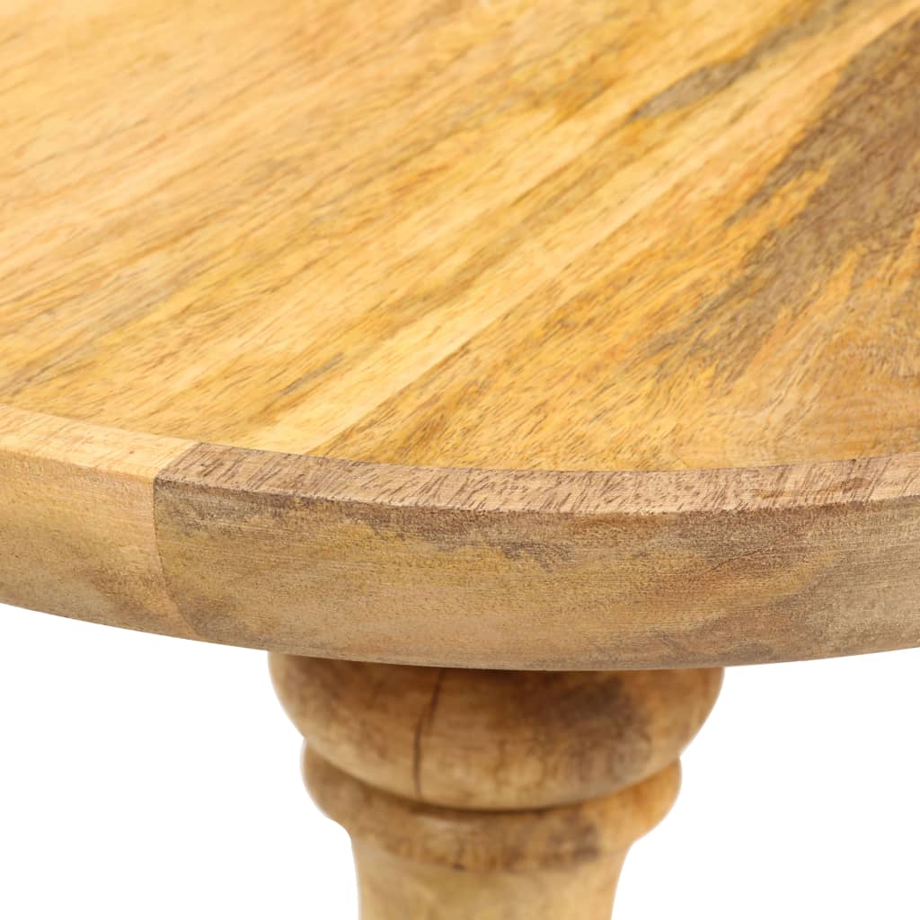 Round Side Table 43x43x66 cm Solid Mango Wood