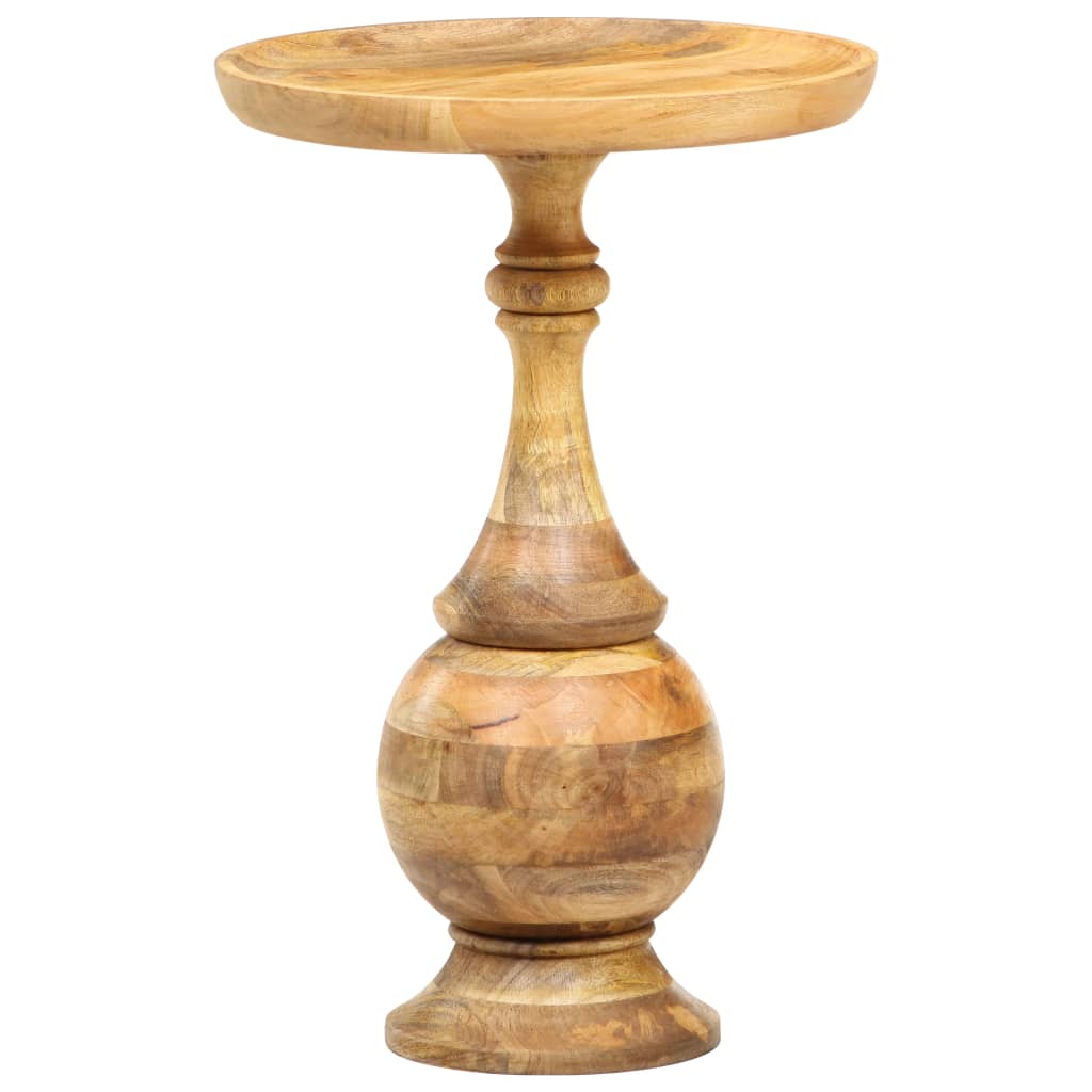 Round Side Table 43x43x66 cm Solid Mango Wood