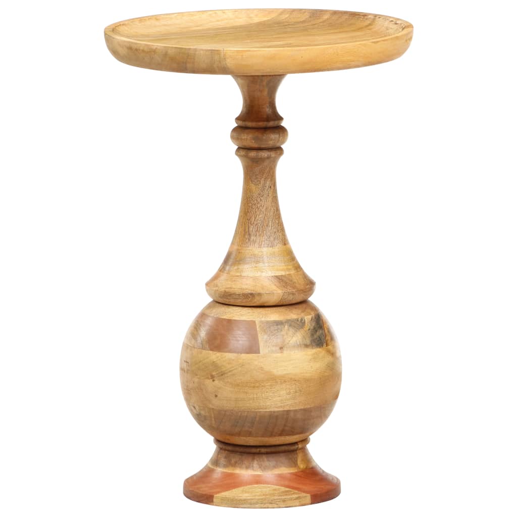 Round Side Table 43x43x66 cm Solid Mango Wood