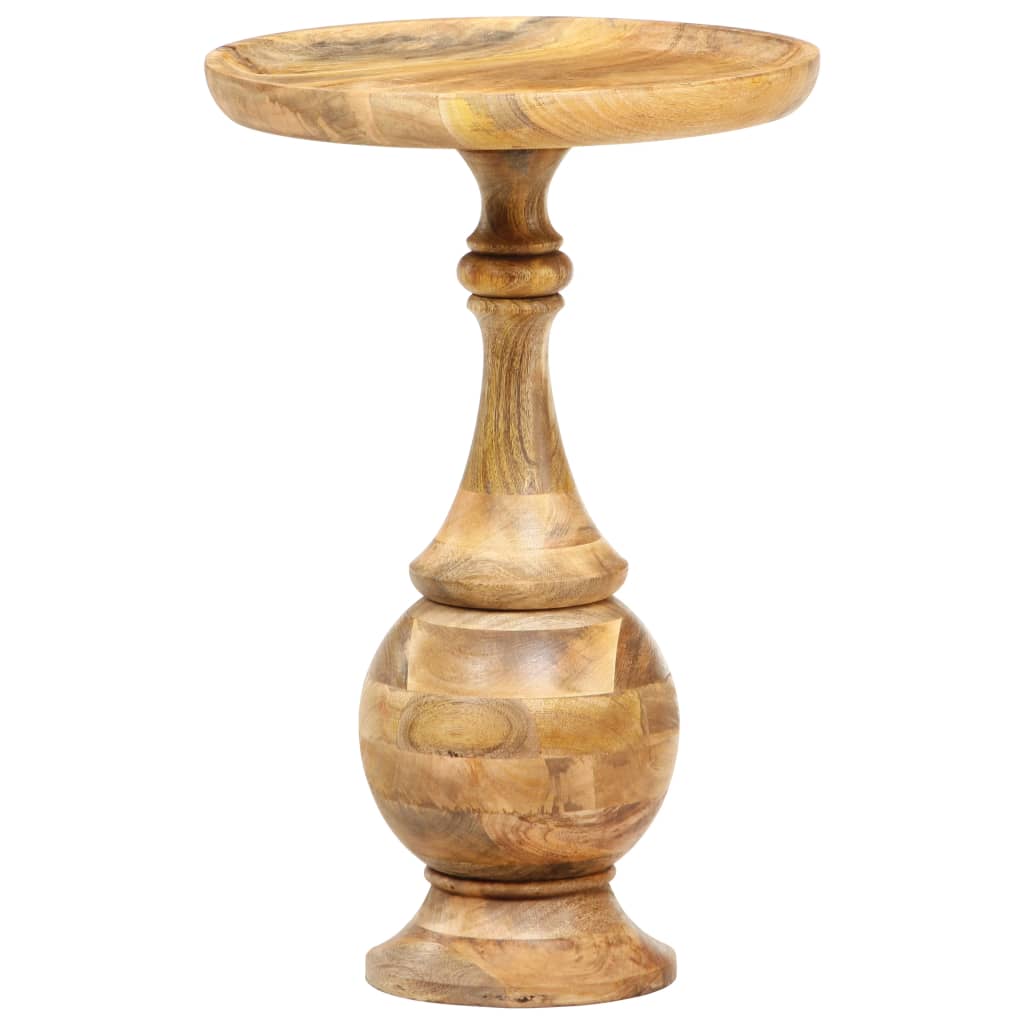 Round Side Table 43x43x66 cm Solid Mango Wood