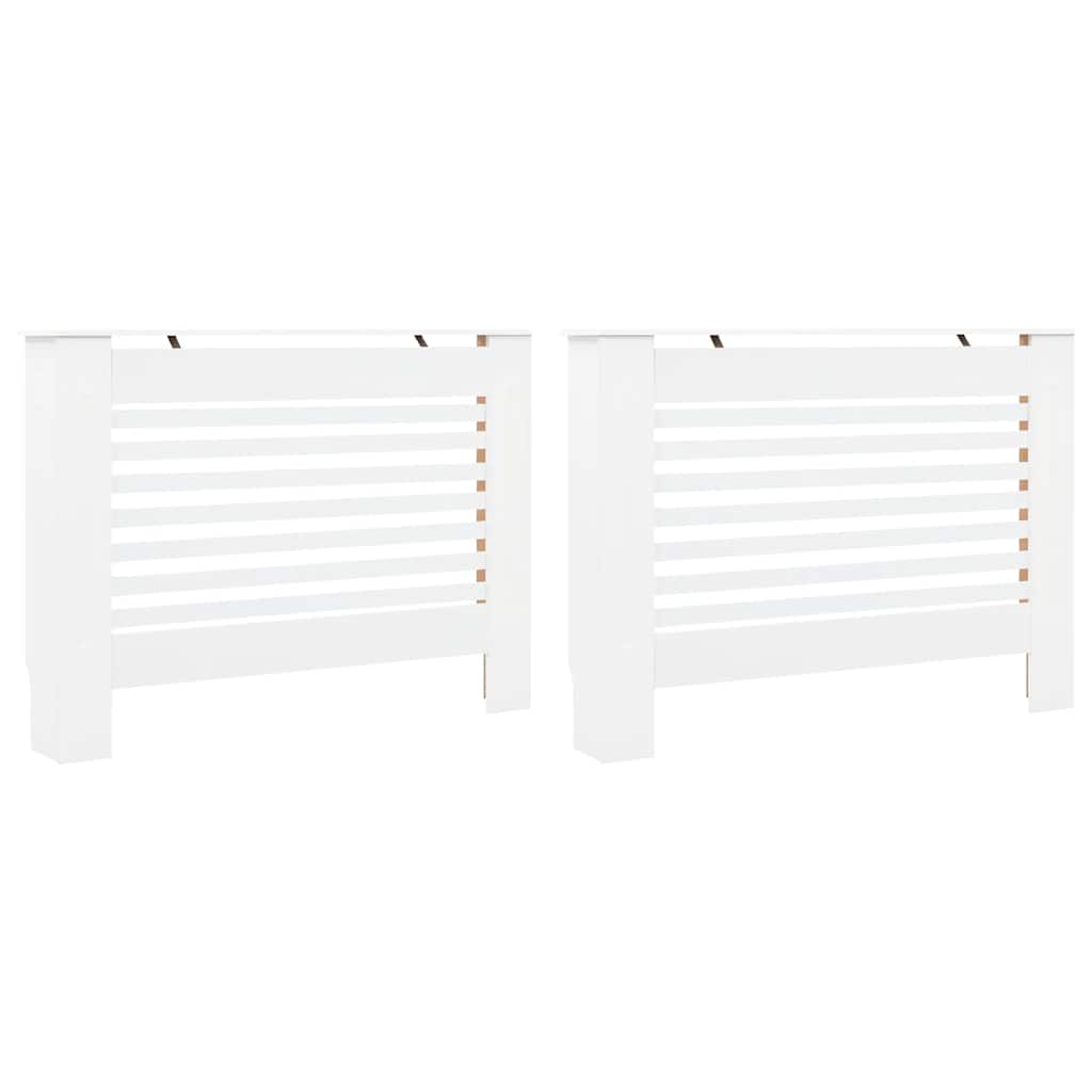 3051374 vidaXL Radiator Covers 2 pcs White 112x19x81,5 cm MDF (2x284320)