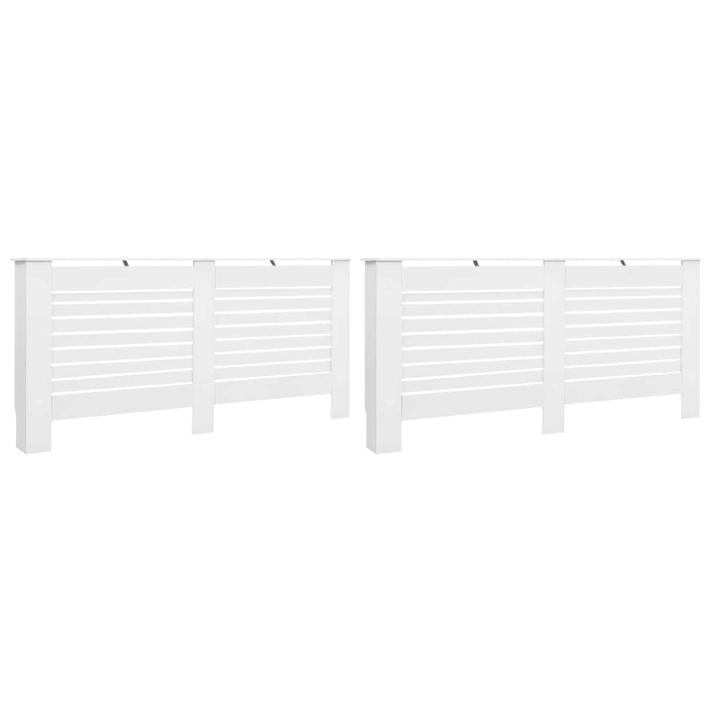 3051376 vidaXL Radiator Covers 2 pcs White 172x19x81,5 cm MDF (2x284322)