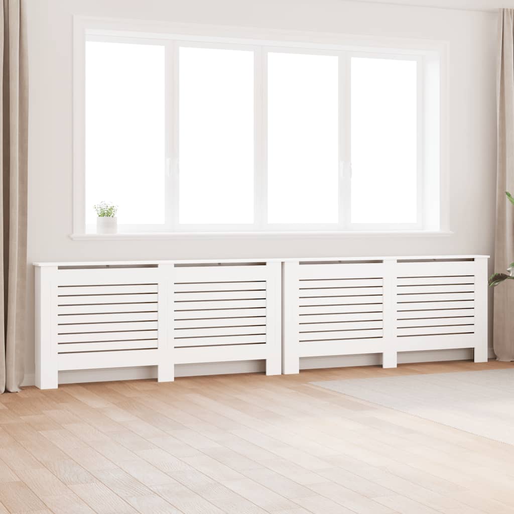 3051376 vidaXL Radiator Covers 2 pcs White 172x19x81,5 cm MDF (2x284322)