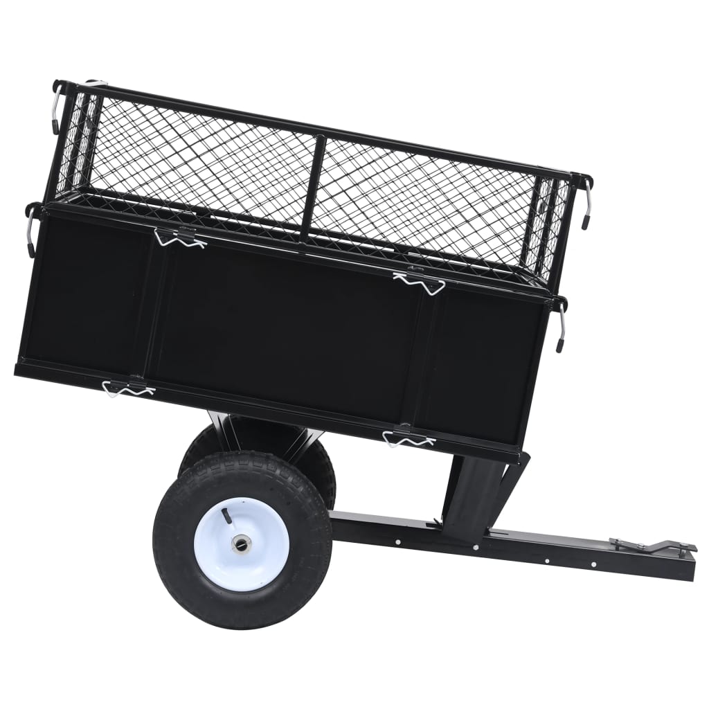 vidaXL Tipping Trailer for Lawn Mower 150 kg Load