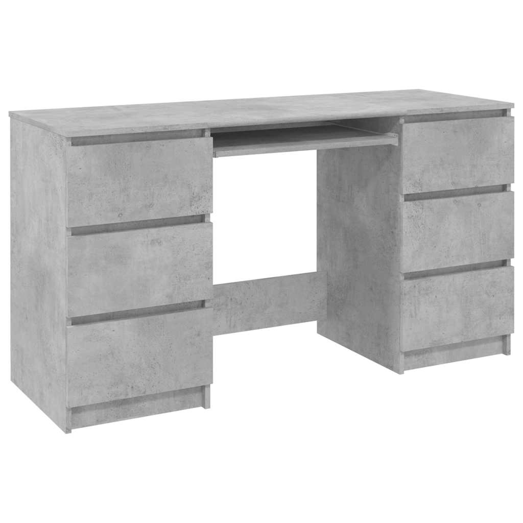 Writing Desk | Concrete Grey | Engineered Wood | Medium | Writing Desk
