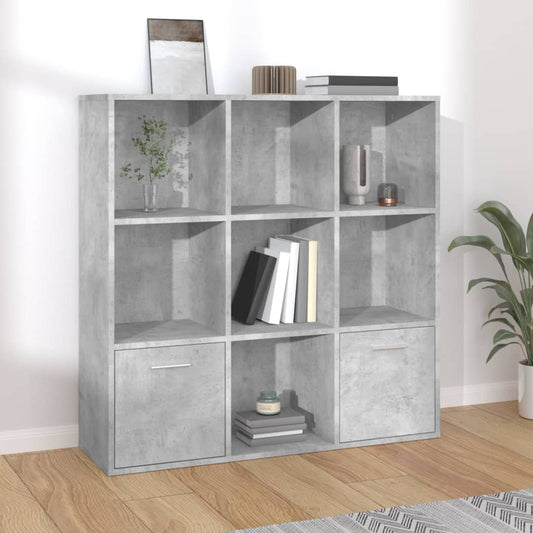 Cabinet | Concrete grey | Engineered wood | Medium | Book Cabinet