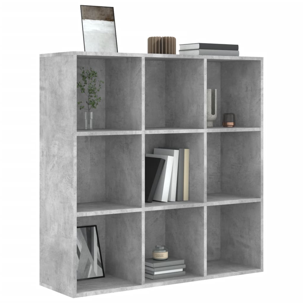 Bookcase | Concrete grey | Engineered wood | Medium | Storage | Bookcase