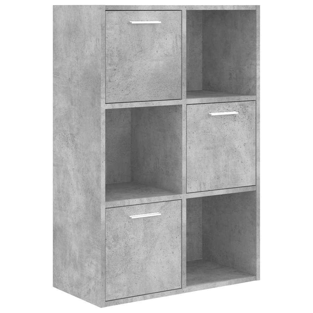 Storage Cabinet | Concrete Grey | Engineered Wood | Medium