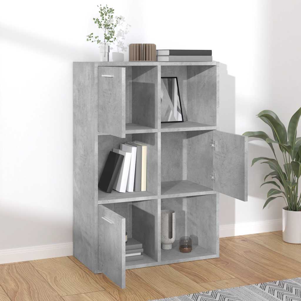 Storage Cabinet | Concrete Grey | Engineered Wood | Medium