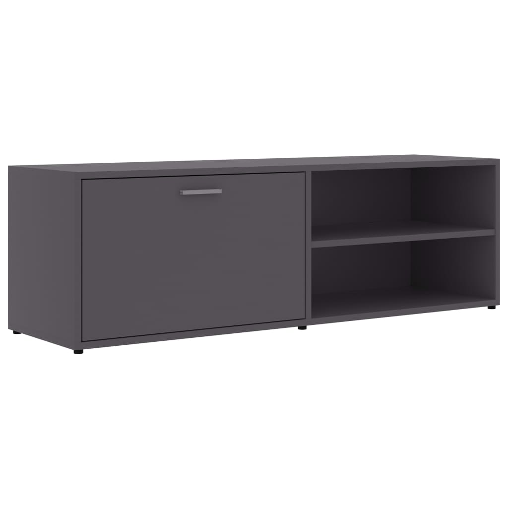 vidaXL TV Cabinet Grey 120x34x37 cm Engineered Wood