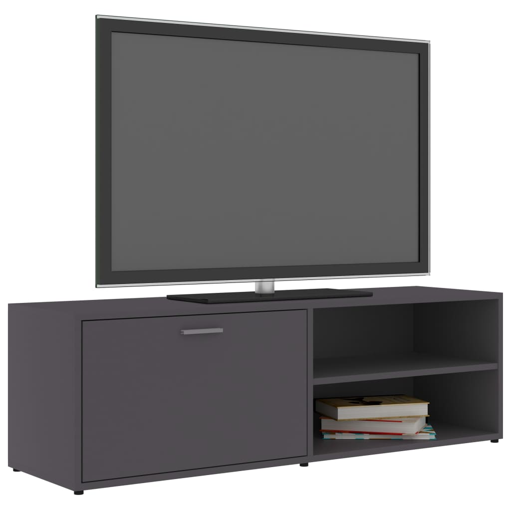 vidaXL TV Cabinet Grey 120x34x37 cm Engineered Wood