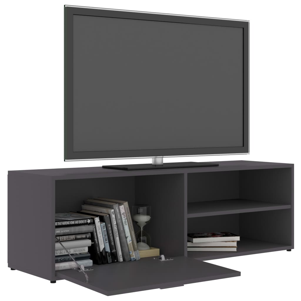 vidaXL TV Cabinet Grey 120x34x37 cm Engineered Wood