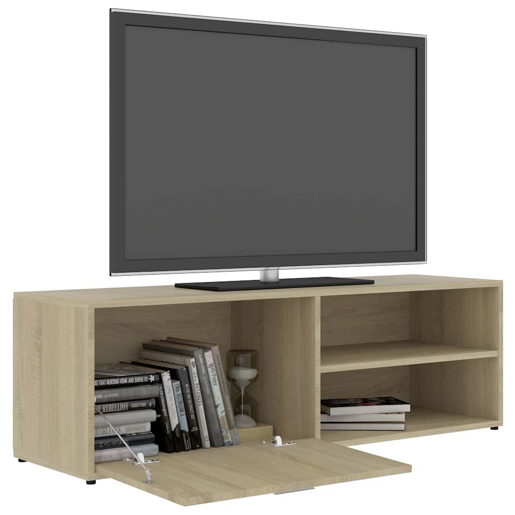 801155 vidaXL TV Cabinet Sonoma Oak 120x34x37 cm Engineered Wood